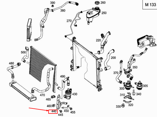 new mercedes-benz gla x156 engine water pump bracket a1765000331 original