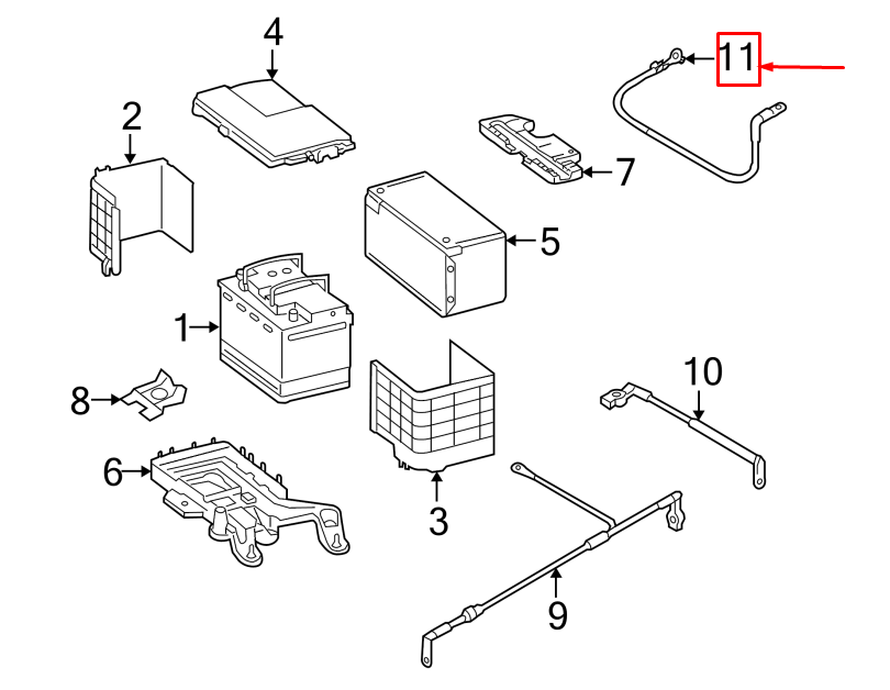 NEW AUDI A3 SPORTBACK 8P NEGATIVE BATTERY CABLE 1K0971244 ORIGINAL