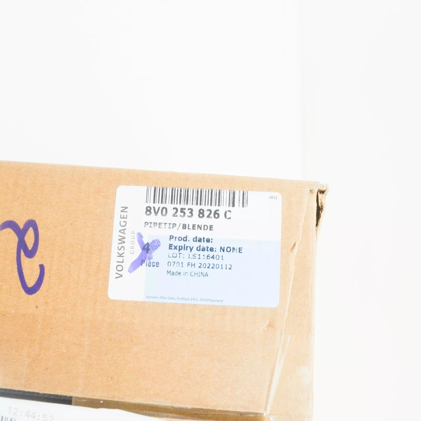 NEW AUDI A1 S1 8X REAR RIGHT EXHAUST TAIL PIPE CHROME TRIM 8V0253826C