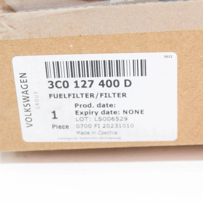 NEW VW BEETLE A5 FUEL FILTER WITH FLANGE 3C0127400D ORIGINAL