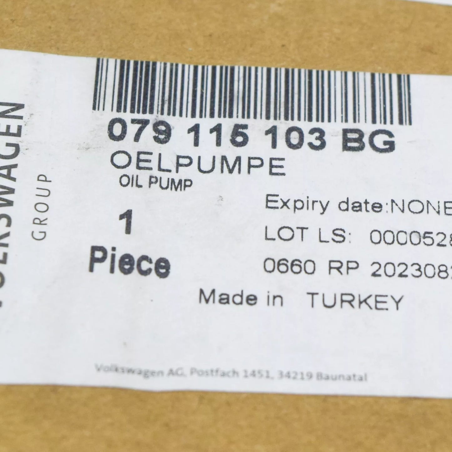 NEW AUDI A8 4H OIL PUMP 079115103BG ORIGINAL