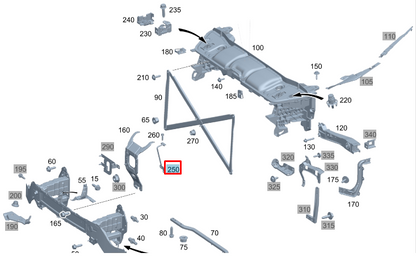 NEW MERCEDES-BENZ GLS X167 ENGINE MOUNT BRACKET A1678809103 ORIGINAL