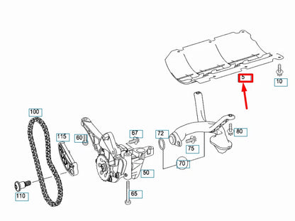 NEW MERCEDES-BENZ C W204 OIL DEFLECTOR A2720140666 ORIGINAL