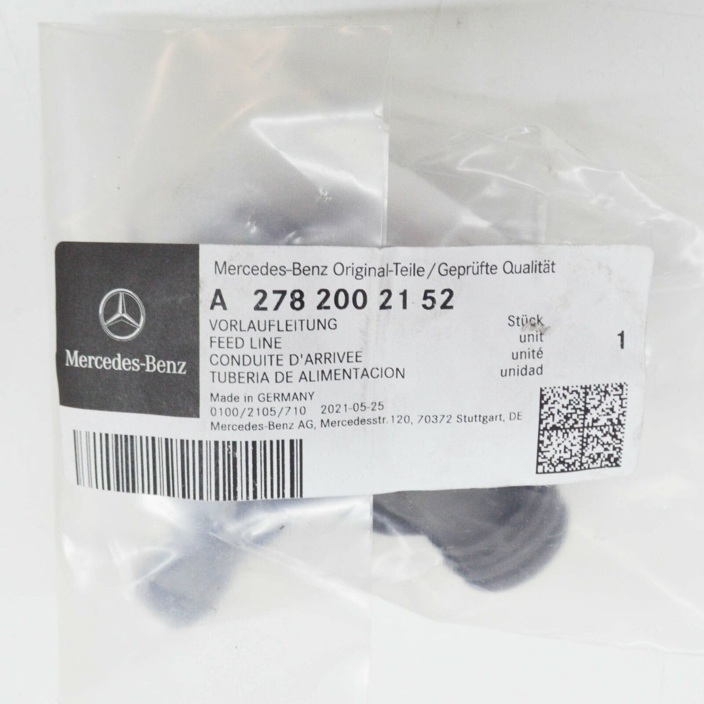 NEW MERCEDES-BENZ G W463 REAR LEFT CYLINDER HEAD FEED LINE A2782002152 ORIGINAL