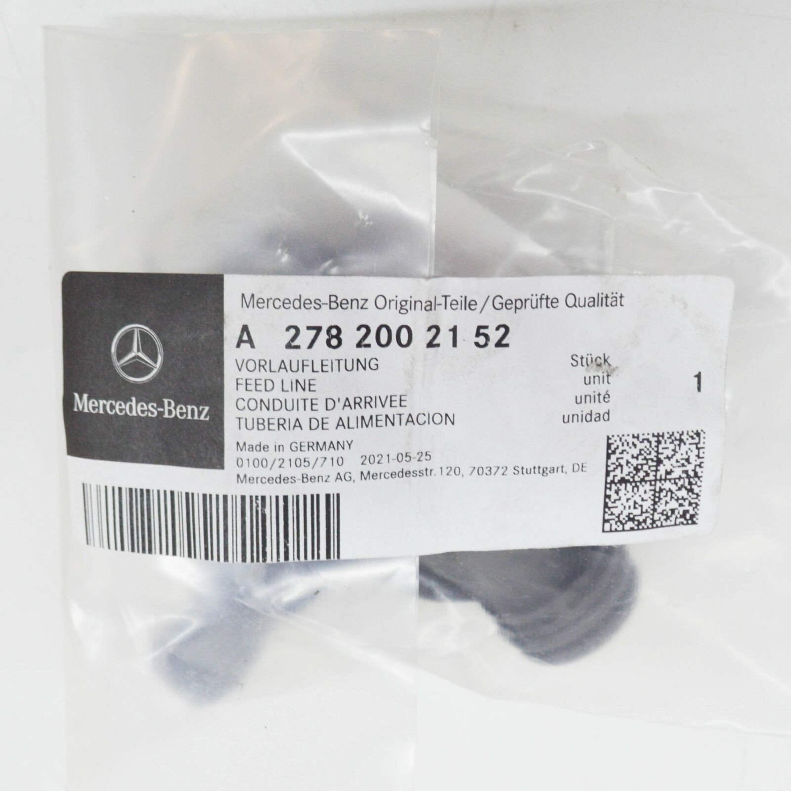 NEW MERCEDES-BENZ G W463 REAR LEFT CYLINDER HEAD FEED LINE A2782002152 ORIGINAL