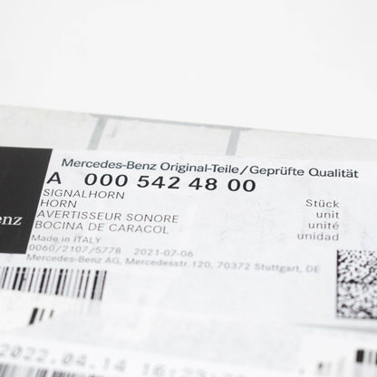 NEW MERCEDES-BENZ GLE W167 LOW NOTE HORN SIGNAL A0005424800 ORIGINAL