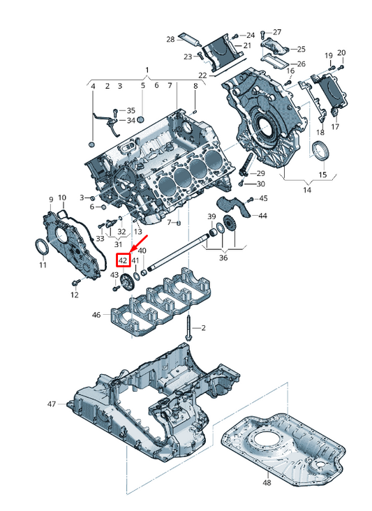 new audi q7 4m engine chain sprocket 057105223b original
