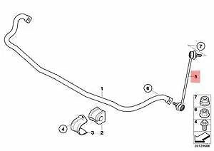 NEW BMW X3 E83 FRONT SWAY BAR STABILIZER RIGHT TIE ROD 31303414300 ORIGINAL