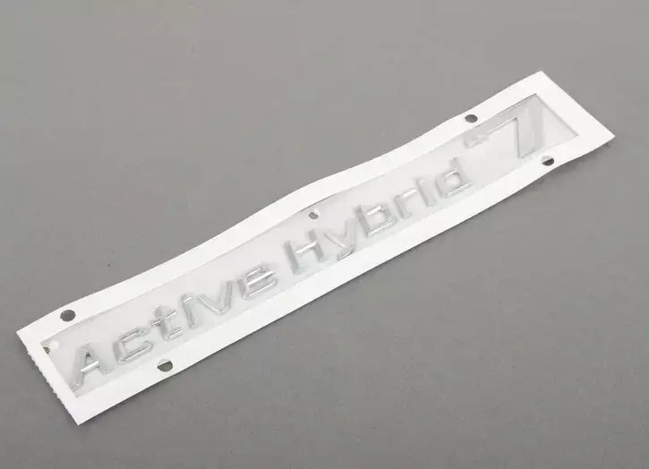 NEW BMW HYBRID 7 F01 REAR LEFT EMBLEM BAGDE 51147346553 7346553 ORIGINAL