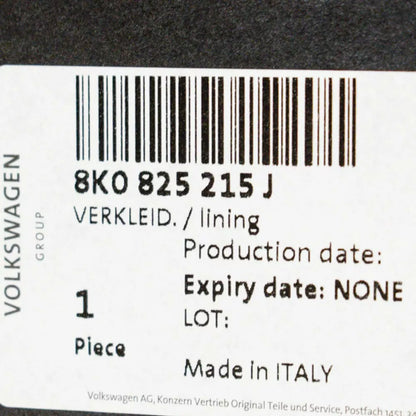 NEW AUDI A4 B8 REAR LEFT SIDE UNDERBODY COVER 8K0825215J ORIGINAL