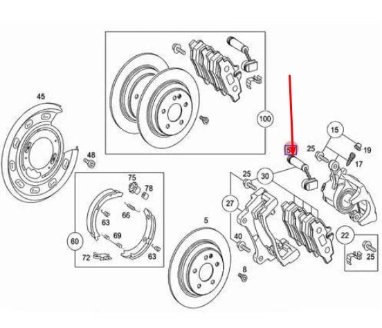 NEW MERCEDES-BENZ SPRINTER 906 FRONT BRAKE PAD WEAR SENSOR A9065401517 ORIGINAL