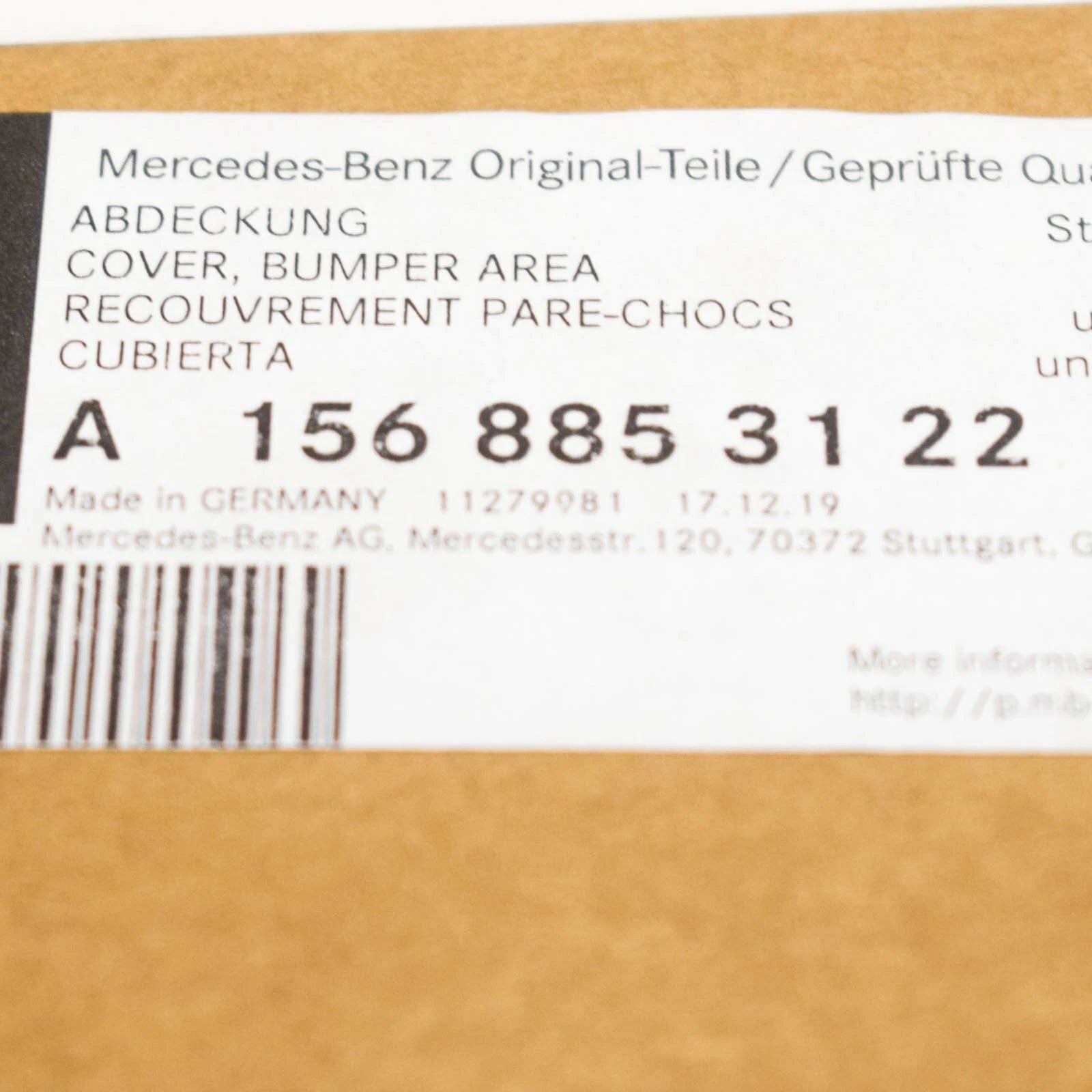 NEW MERCEDES-BENZ GLA X156 FRONT BUMPER CENTRAL GRILLE A1568853122