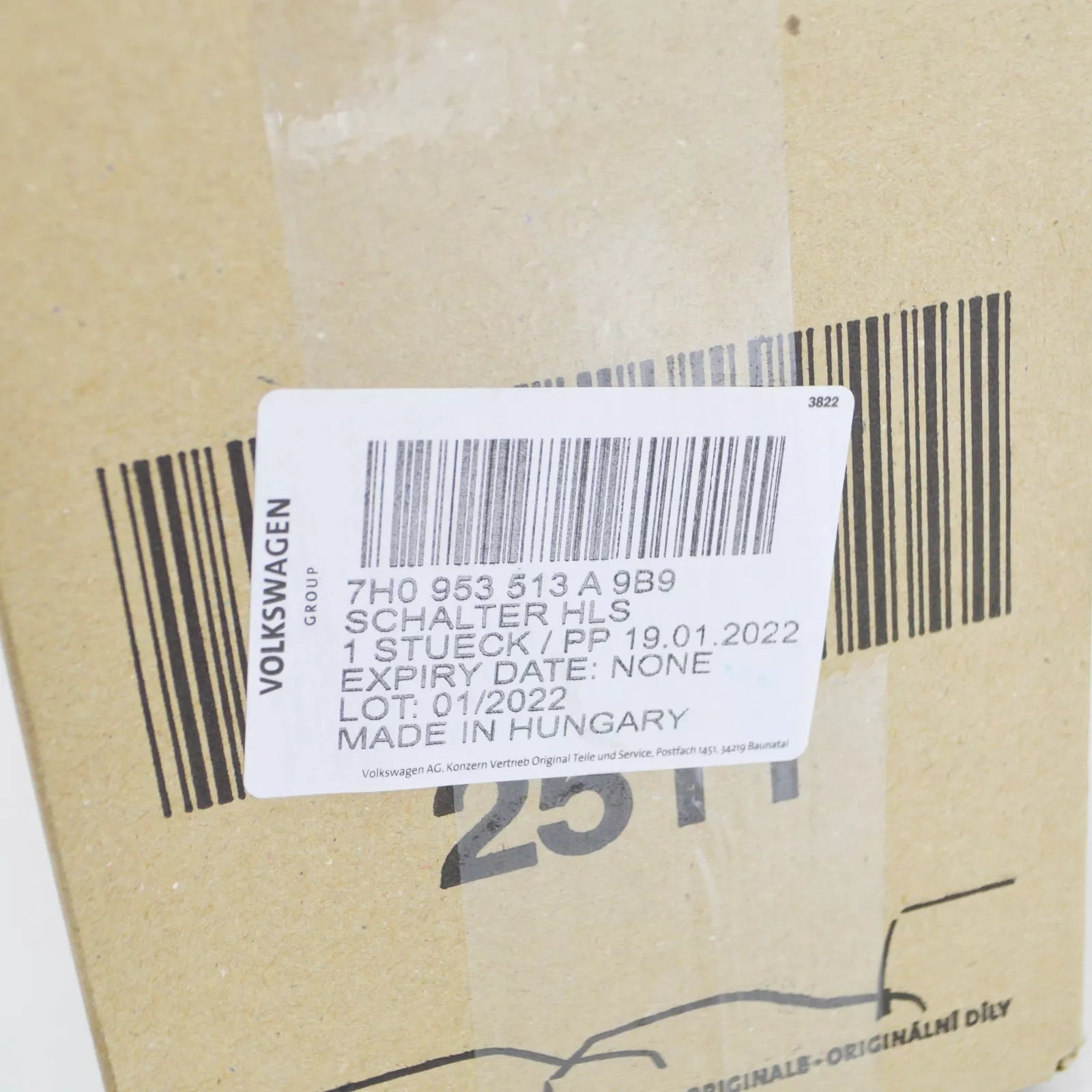 NEW VW TRANSPORTER T5 STEERING COLUMN COMBI SWITCH 7H0953513A9B9 ORIGINAL