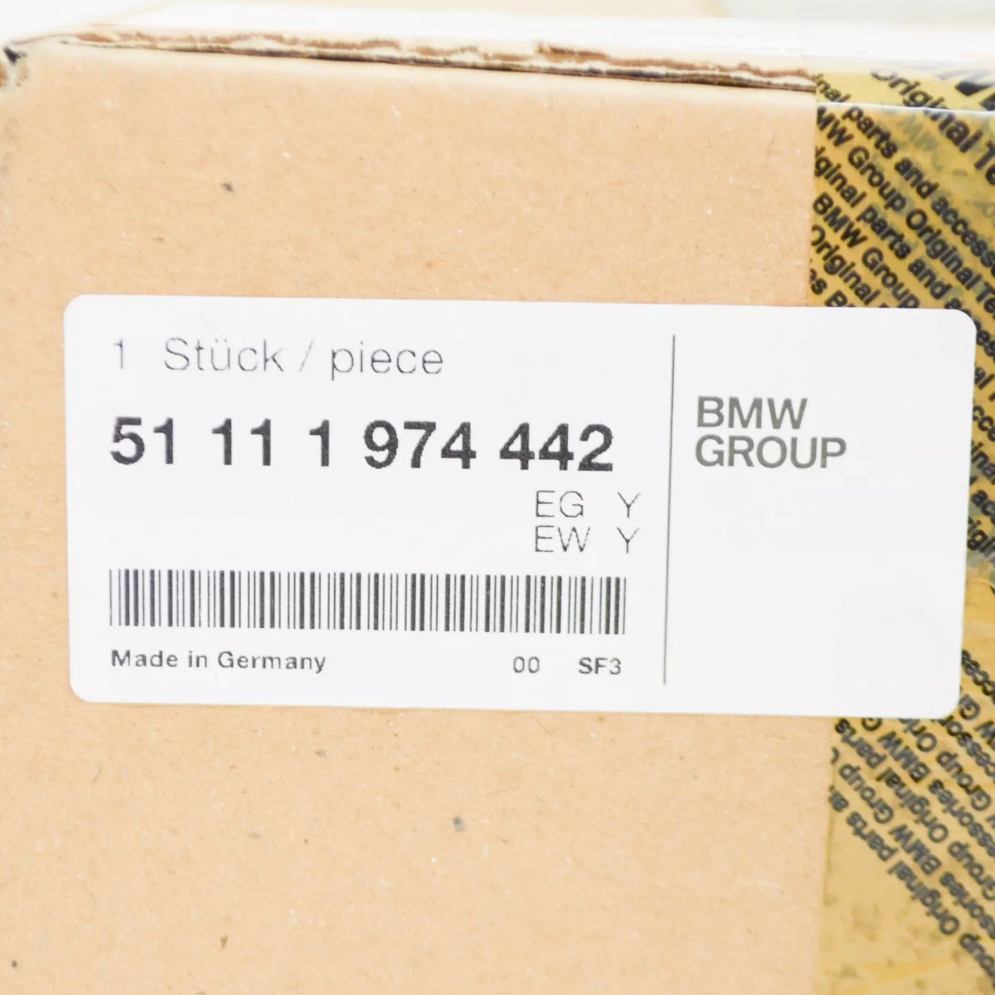 NEW BMW 7 E32 FRONT BUMPER LEFT FLAP 51111974441 1974441 ORIGINAL