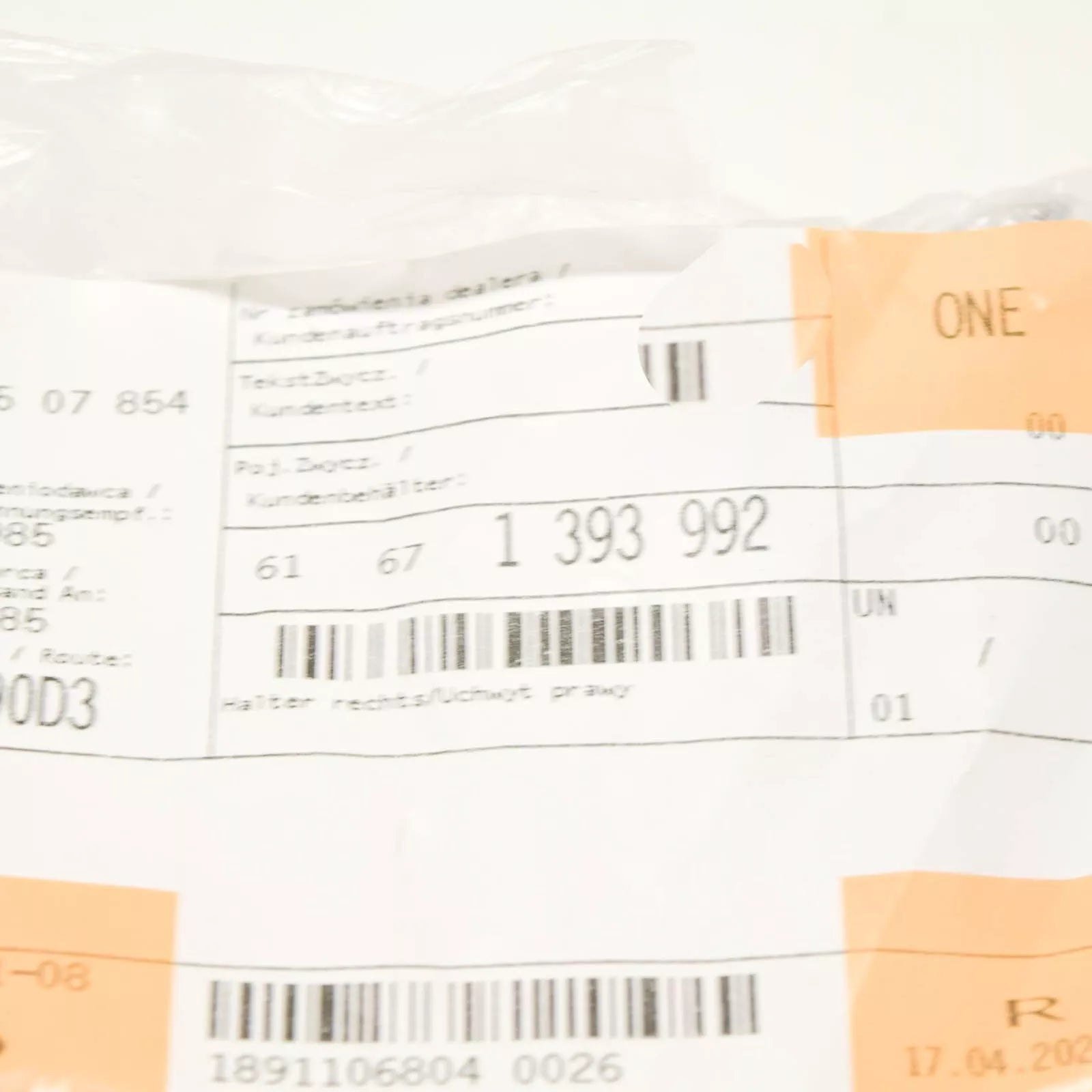 NEW BMW 3 E36 HEADLAMP CLEANING SYSTEM RIGHT BRACKET 61671393992 ORIGINAL