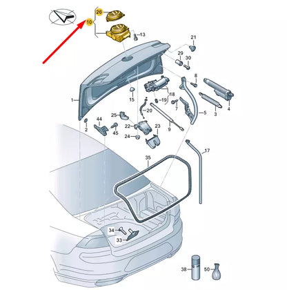 NEW VW PASSAT B8 REAR LID OPER. MECHAN. WITH MICRO SWITCH 3G5827469FOD ORIGINAL