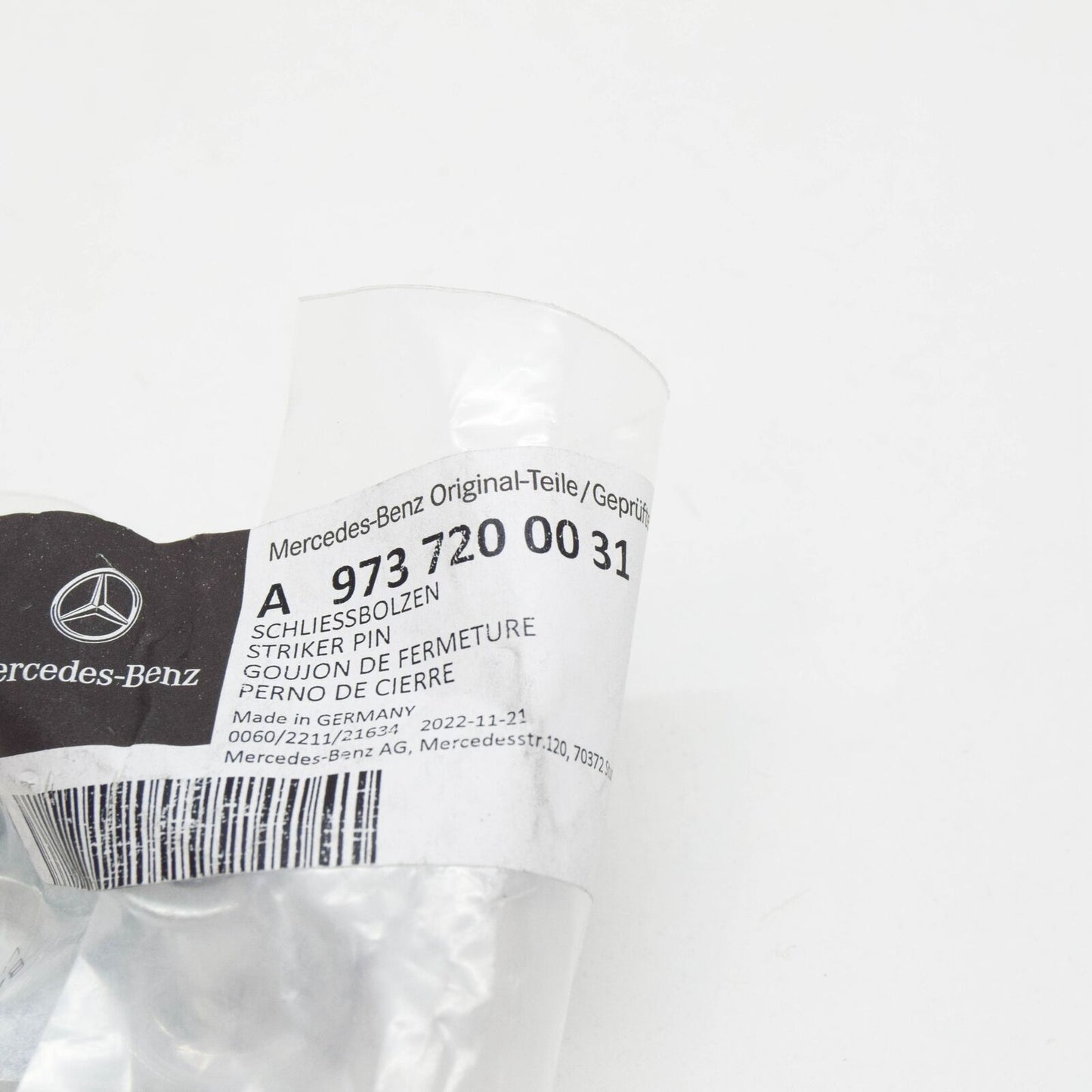 NEW MERCEDES-BENZ SPRINTER 903 DOOR STRIKER PIN A9737200031 ORIGINAL