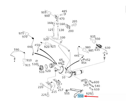 NEW MB SPRINTER W906 EXHAUST SYSTEM TO TRANSMISSION BRACKET A9064925441 ORIGINAL