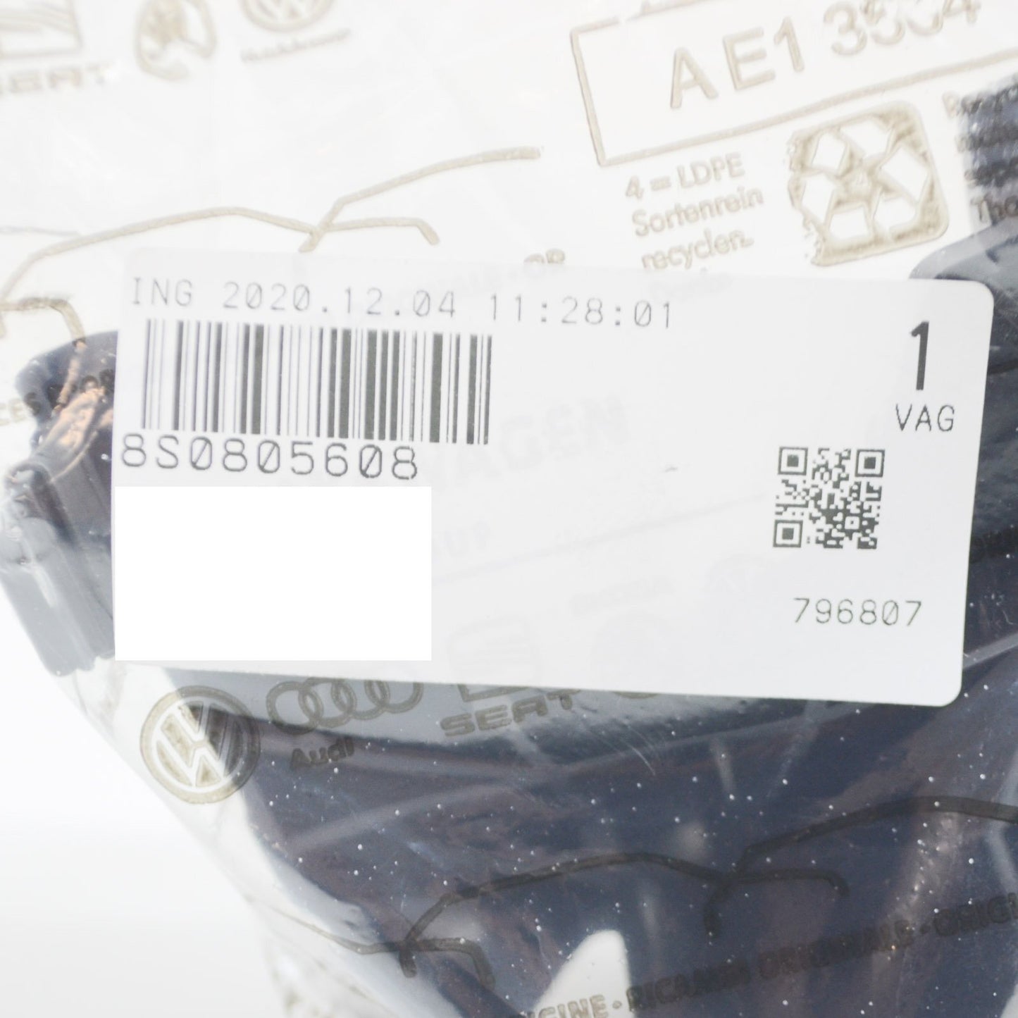 NEW AUDI TT FV FRONT RIGHT MAIN BEAM HEADLIGHT MOUNTING 8S0805608 ORIGINAL