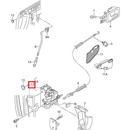 NEW AUDI A3 8P7 FRONT RIGHT DOOR LOCK SWITCH 4F2837016B ORIGINAL
