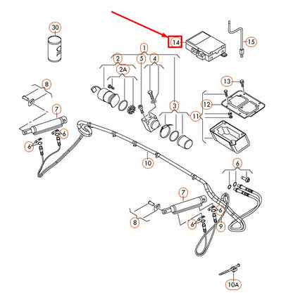 NEW AUDI TT 8J REAR RIGHT CONVERTIBLE ROOF CONTROL UNIT 8J7959255D ORIGINAL