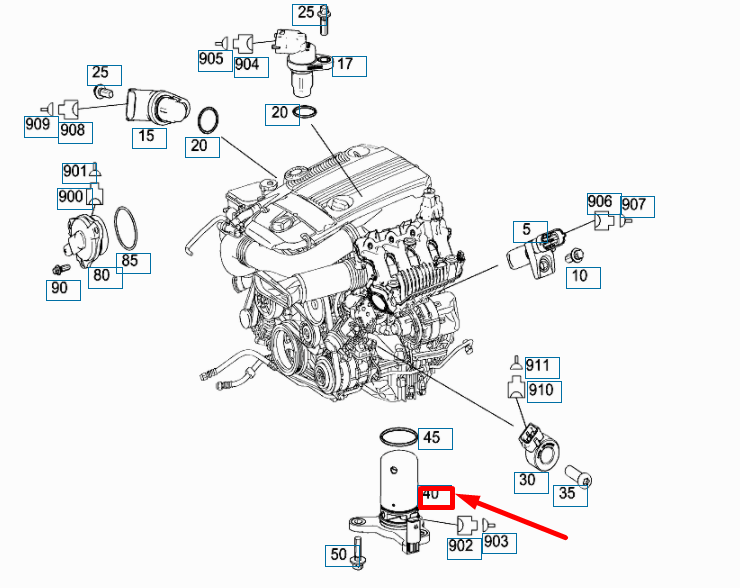 NEW MERCEDES-BENZ C W204 OIL LEVEL CONTACTOR PRESSURE SWITCH A0011530532