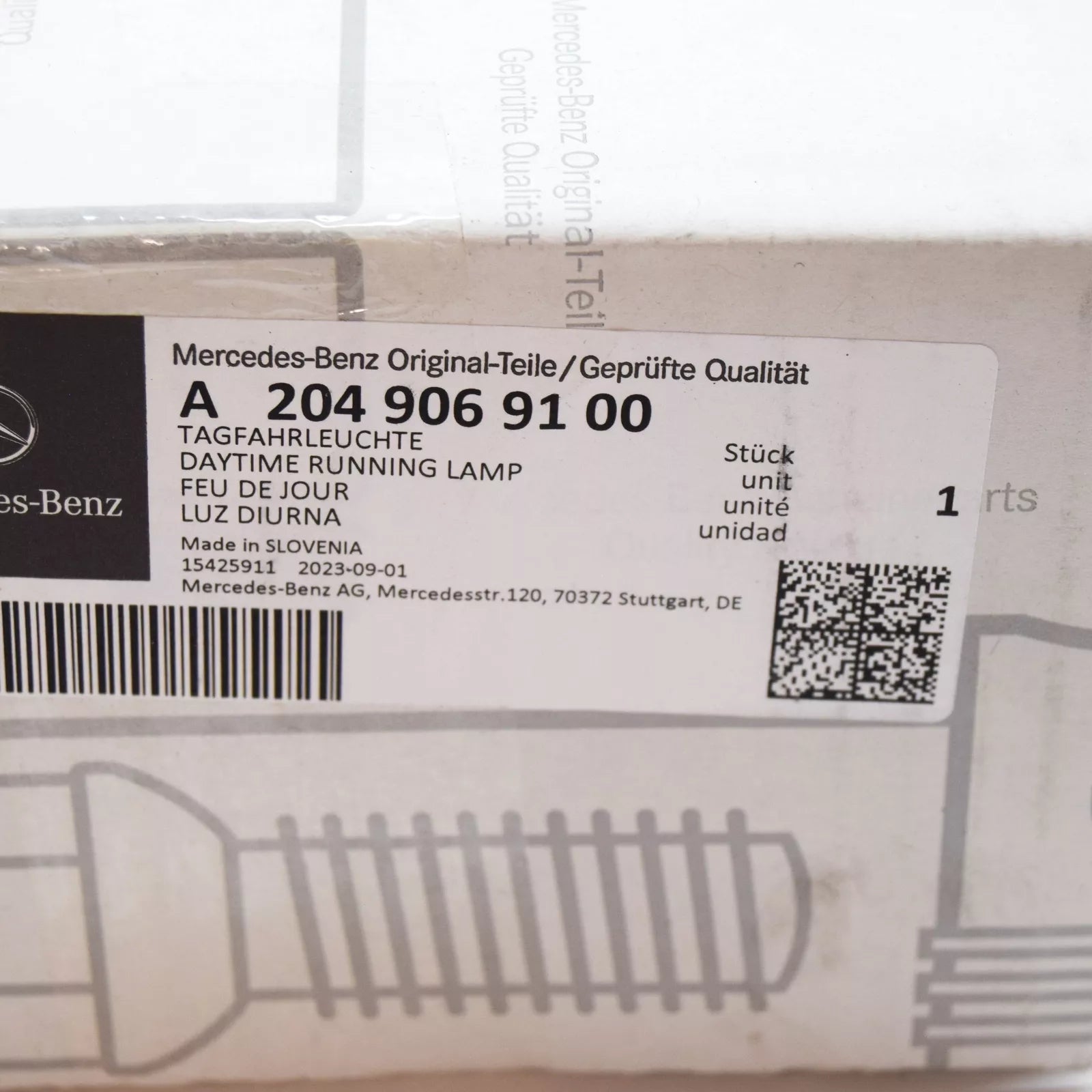 NEW MERCEDES BENZ B W246 FRONT LEFT DAYTIME RUNNING LIGHT A2049069100 ORIGINAL