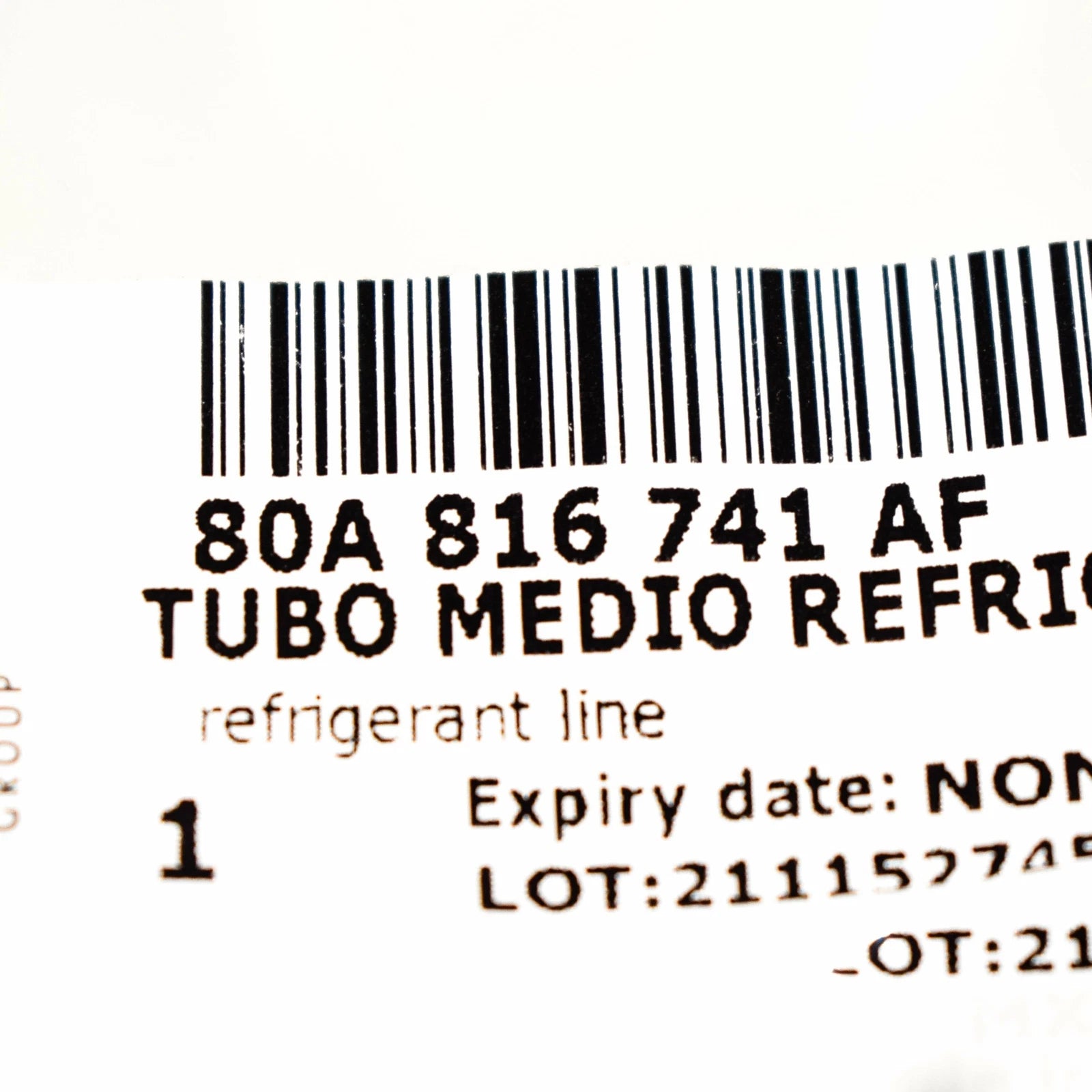 NEW AUDI Q5 80A A/C HEATER AIR CON HOSE PIPE 80A816741AF ORIGINAL