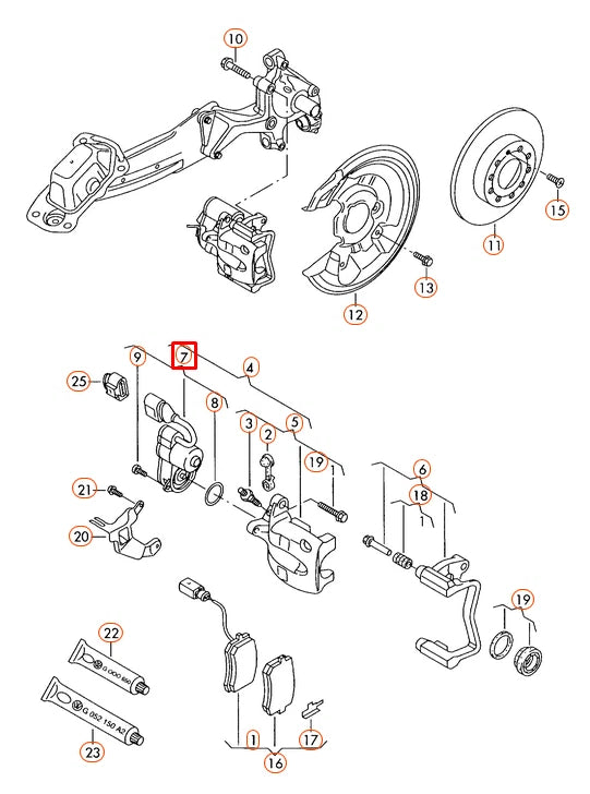 NEW VOLKSWAGEN PASSAT B6 SERVOMOTOR 3C0998281B 2006 ORIGINAL