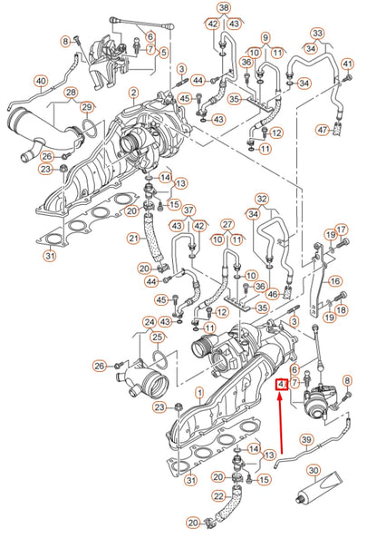 NEW AUDI A6 C7 LEFT SIDE EXHAUST GAS TURBOCHARGER VACUUM UNIT 079145461K