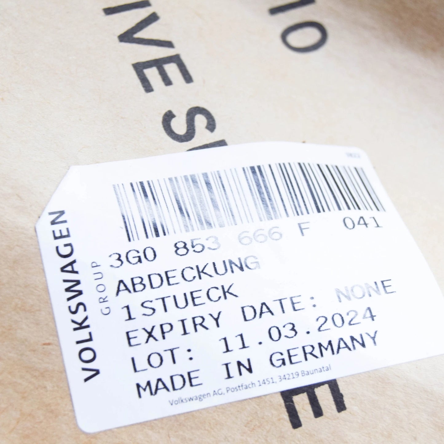 NEW VW PASSAT B8 3G FRONT RIGHT BUMPER VENT GRILLE 3G0853666F041 ORIGINAL