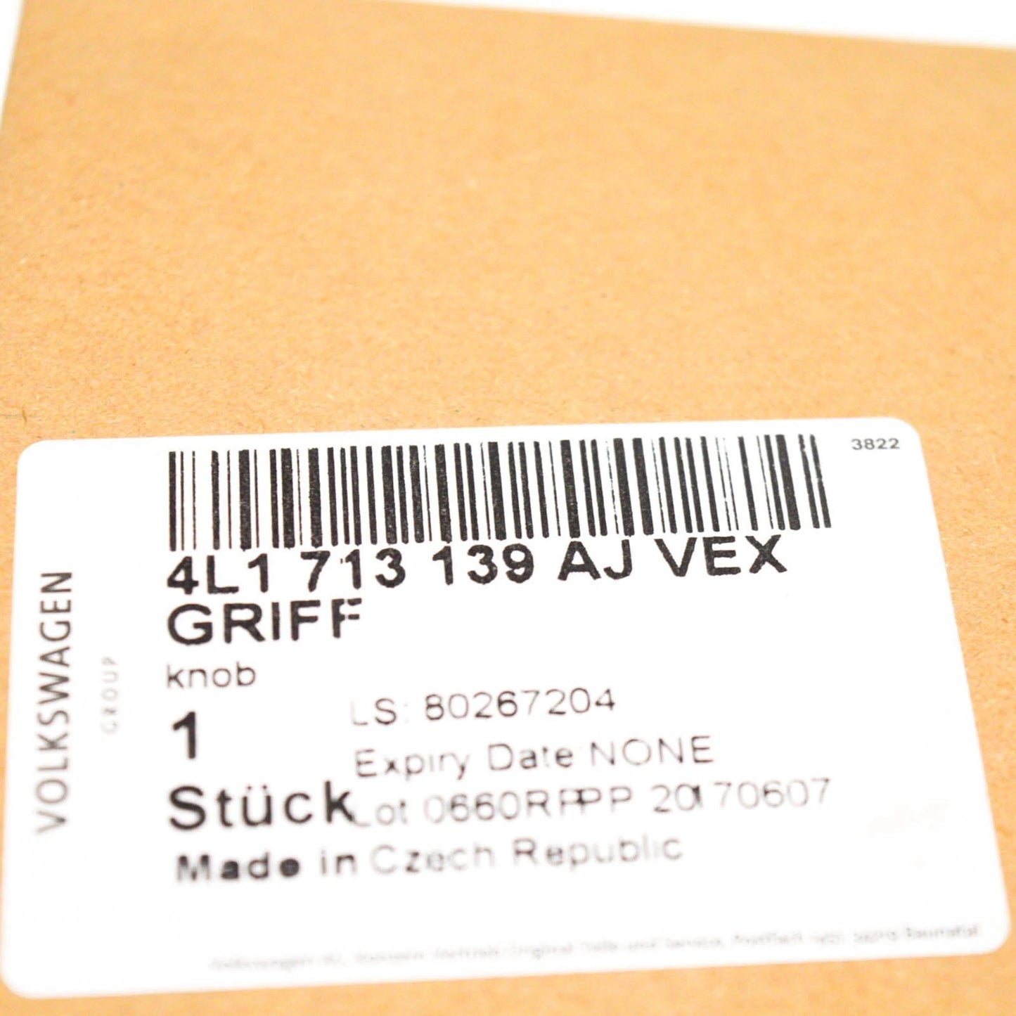 NEW AUDI Q7 4L AUTOMATIC GEAR SHIFT KNOB 4L1713139AJ VEX LHD ORIGINAL