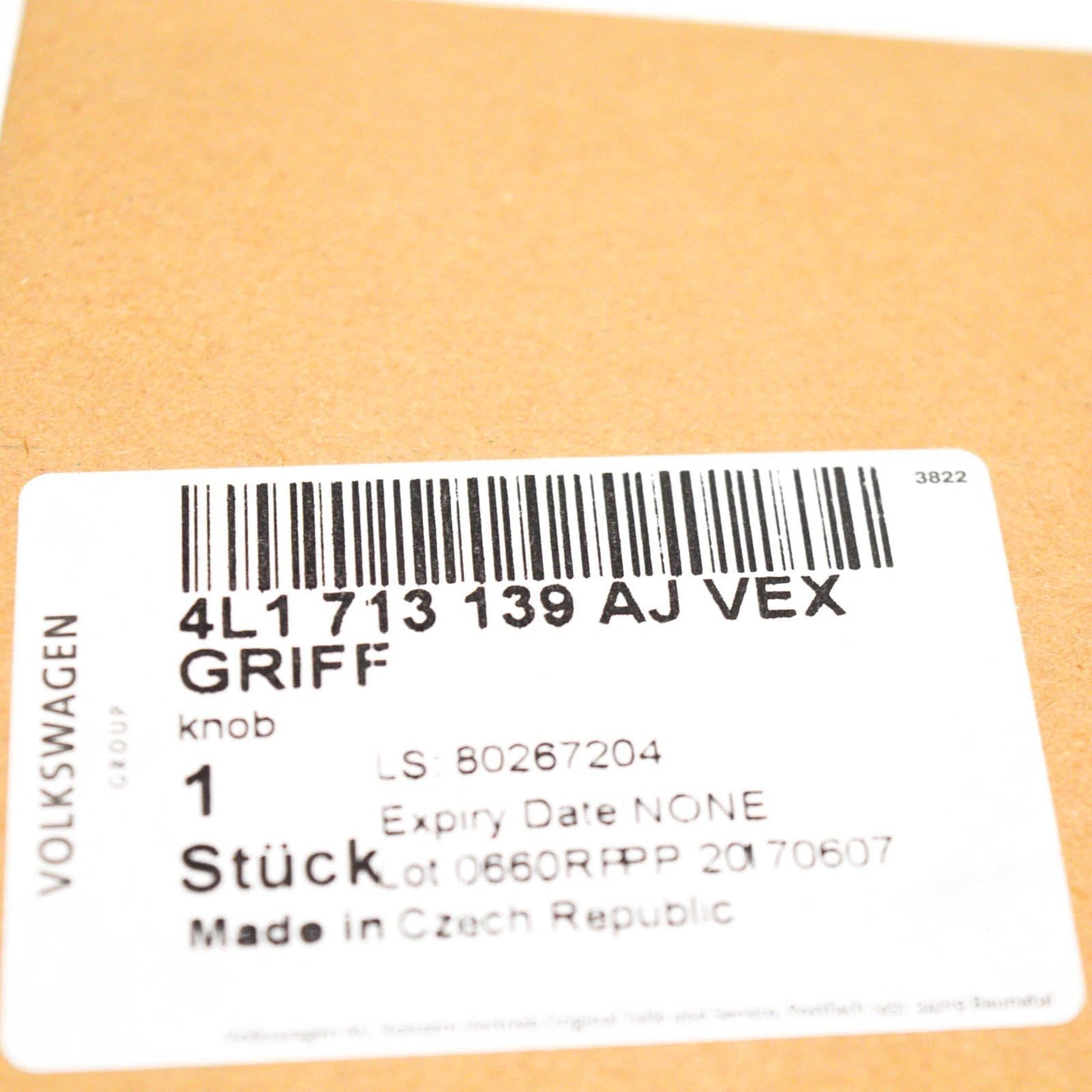 NEW AUDI Q7 4L AUTOMATIC GEAR SHIFT KNOB 4L1713139AJ VEX LHD ORIGINAL