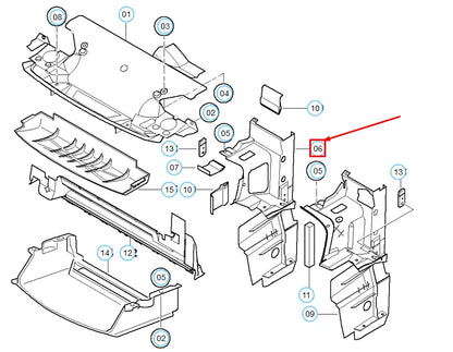 NEW BMW 3 E36 LEFT AIR DUCT 51718156247 8156247 ORIGINAL