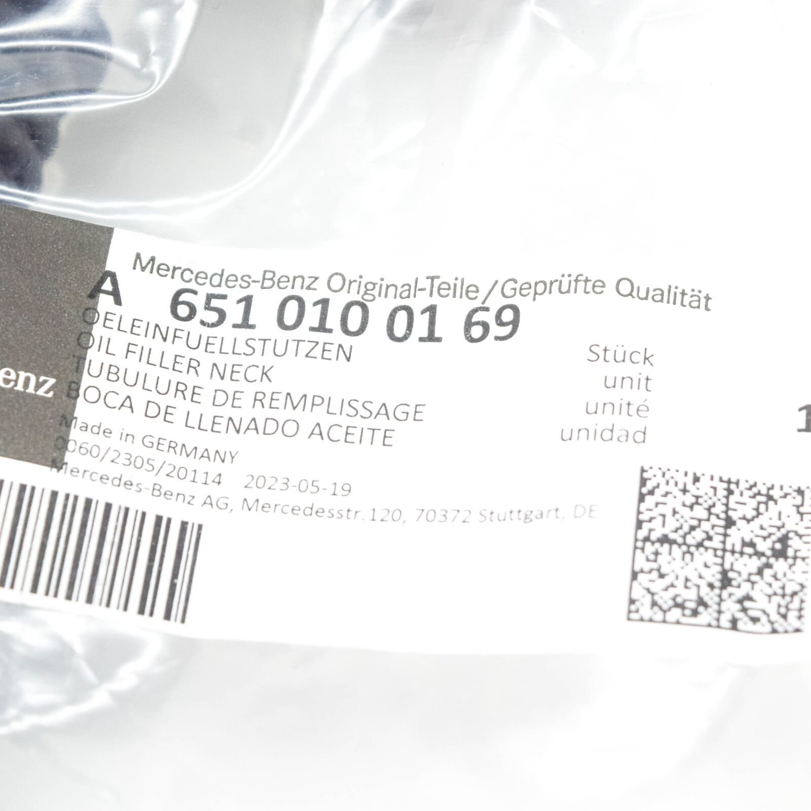 NEW MERCEDES-BENZ SPRINTER 906 CYLINDER HEAD OIL FILLER NECK A6510100169