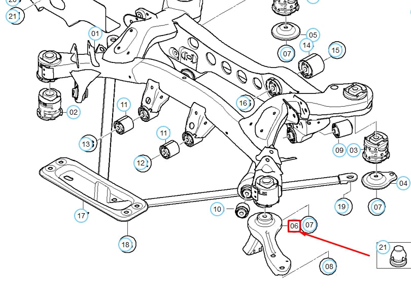 NEW BMW 1 E81 REAR AXLE LEFT PUSH ROD 33326784315 6784315 ORIGINAL