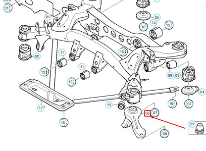 NEW BMW 1 E81 REAR AXLE LEFT PUSH ROD 33326784315 6784315 ORIGINAL