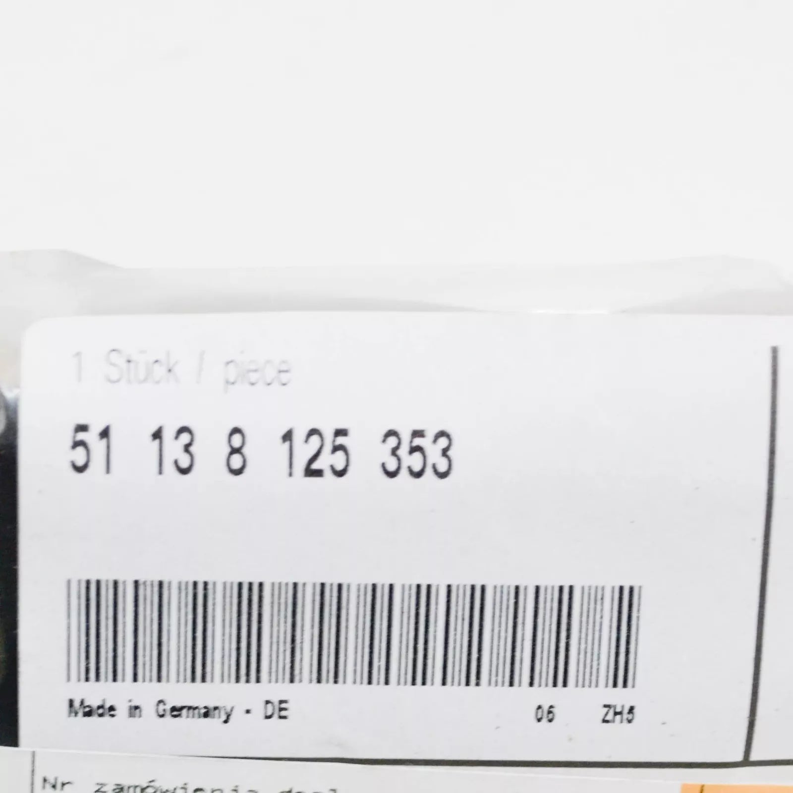 NEW BMW 7 E38 REAR LEFT FENDER MOLDING 51138125353 ORIGINAL