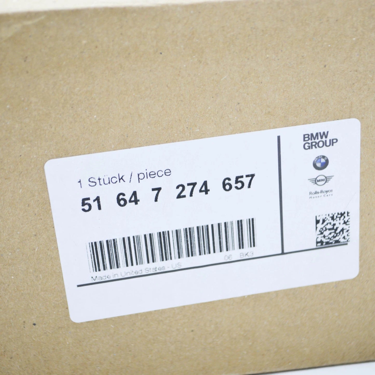 NEW BMW X3 F25 FRONT LEFT DEFORMATION ELEMENT 51647274657 7274657 2015 ORIGINAL