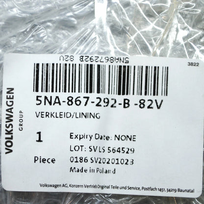 NEW VW TIGUAN AD MK2 INTERIOR RIGHT B PILLAR TRIM LOWER 5NA867292B82V