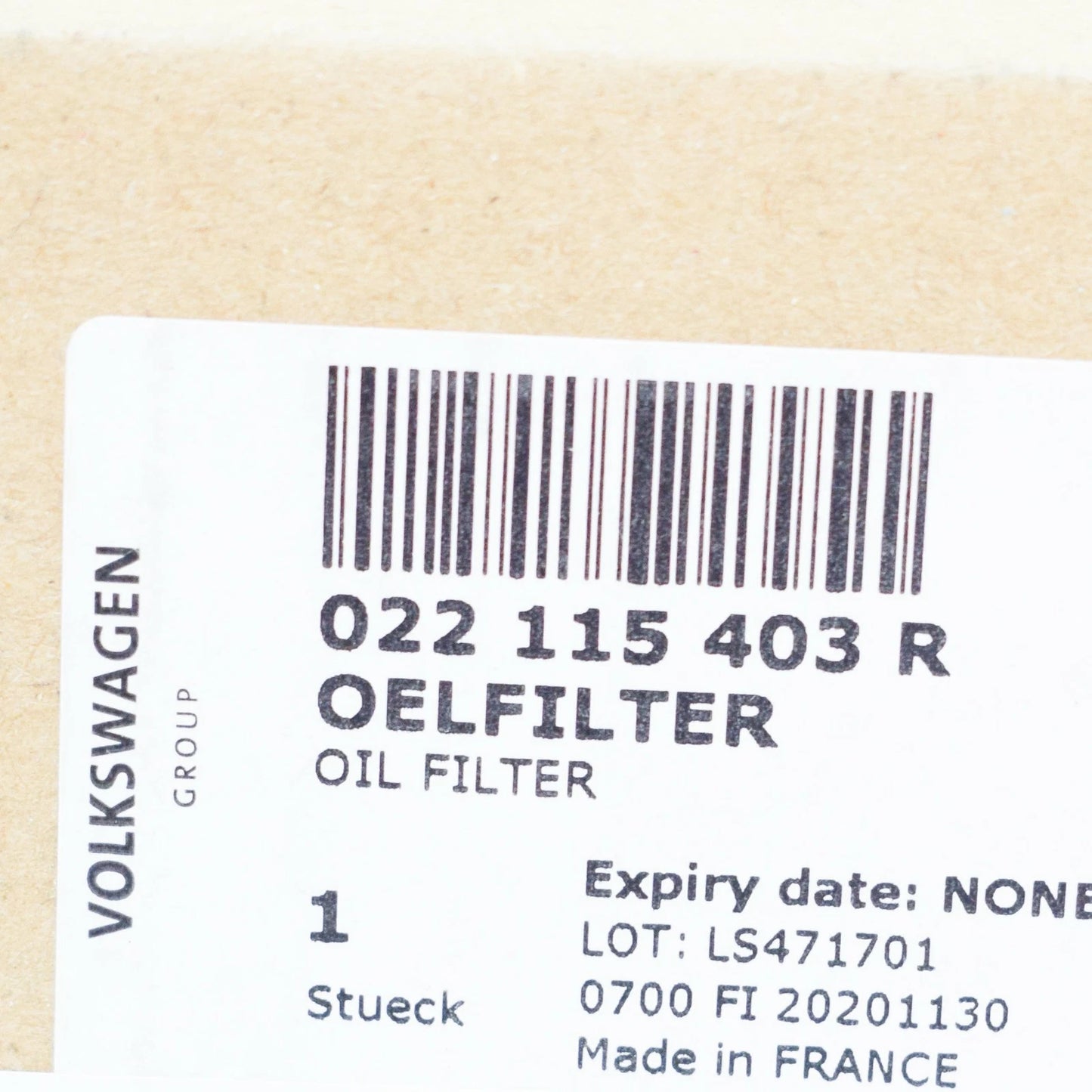 NEW AUDI A3 8P OIL FILTER WITH FLANGE 022115403R ORIGINAL