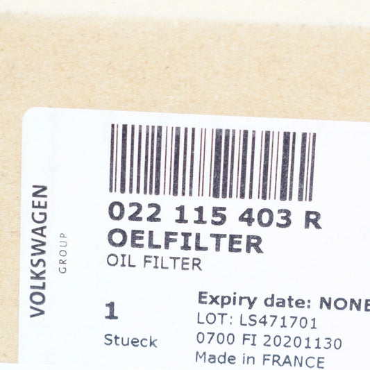 NEW AUDI A3 8P OIL FILTER WITH FLANGE 022115403R ORIGINAL