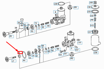 NEW MERCEDES-BENZ SL R129 POWER STEERING PUMP SEAL RING A0189976047 ORIGINAL