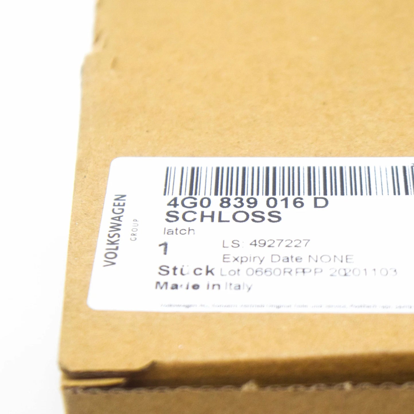 NEW AUDI Q7 4M REAR RIGHT DOOR LOCK 4G0839016D ORIGINAL