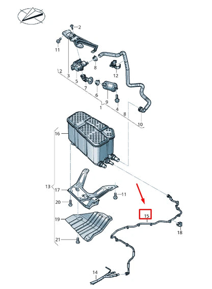 NEW AUDI Q8 4MN BREATHER LINE 4M0201995T