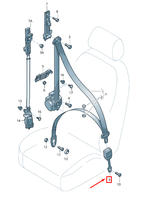 new audi a8 4h front right seat belt buckle 4h0857756a9b9 4h0857756a 9b9
