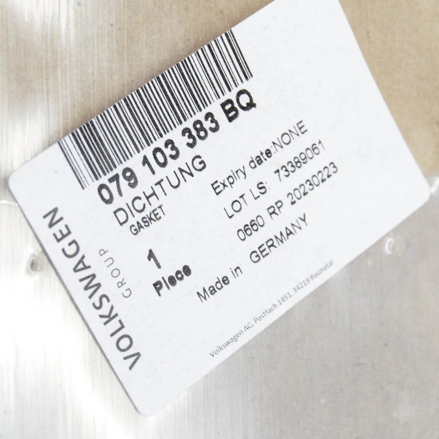 NEW AUDI RS5 8T RIGHT CYLINDER HEAD GASKET 079103383BQ 4.2 PETROL ORIGINAL