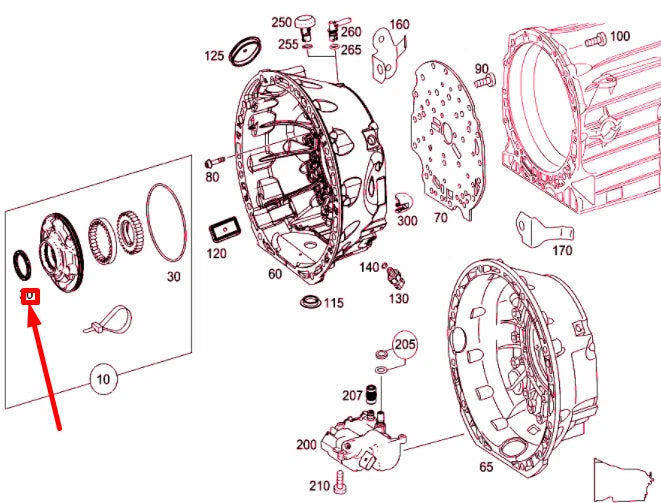 NEW MERCEDES-BENZ GLC X253 RADIAL SHAFT SEALING RING A0139970946 ORIGINAL