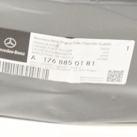 NEW MERCEDES BENZ A W176 FRONT NUMBER LICENSE PLATE HOLDER A1768850181 ORIGINAL