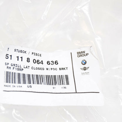 NEW BMW X5 F15 FRONT BUMPER RIGHT SIDE CLOSED M GRILL 51118064636 ORIGINAL